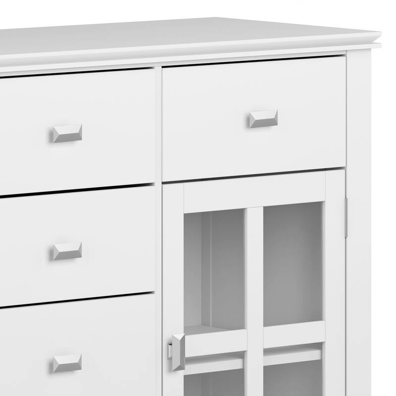 WYNDENHALL Stratford Solid Wood Transitional Sideboard Buffet - 54 inch Wide