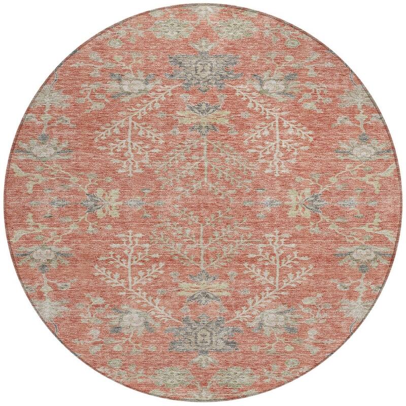 HomeRoots Floral Transitional Rectangle Outdoor Rug