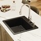 preview thumbnail 2 of 59, Karran Top Mount 25 in. Single Bowl Quartz Kitchen Sink Kit