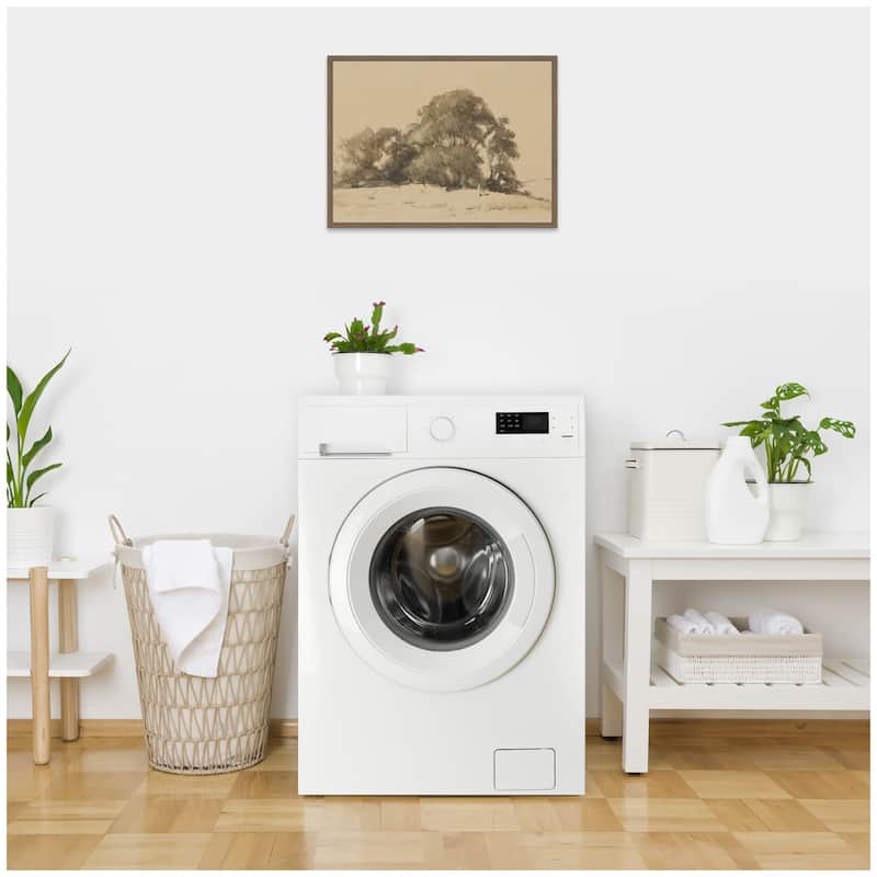 Kate and Laurel In de duinen bij Wassenaar 1875 Johannes Bosboom by Nostalgia Prints Framed Canvas Wall Art Print