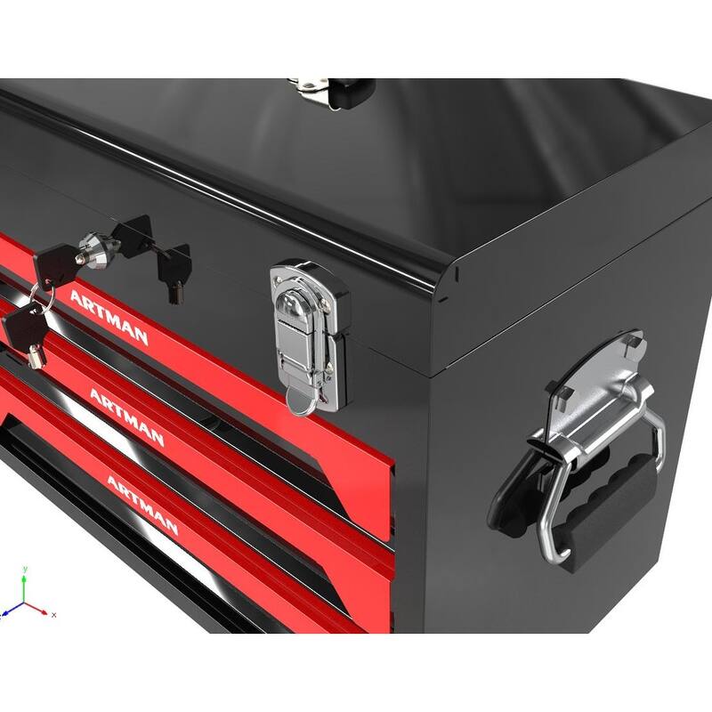 3 Drawers Tool Box with Tool Set And Rich Storage Space