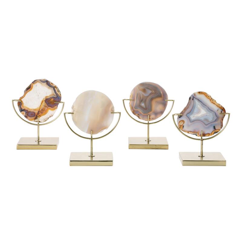 Natural Brown Agate on Stand - 5.3"L x 4.0"W x 7.3"H