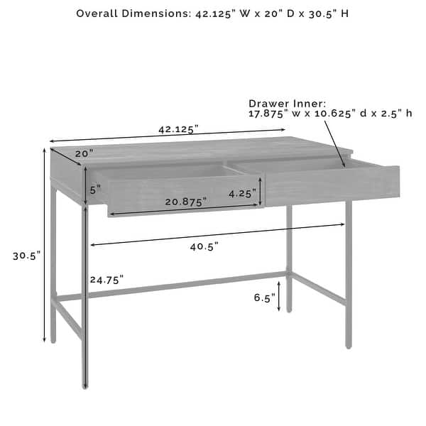 dimension image slide 2 of 3, Jacobsen 3Pc Desk & Etagere Set