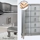 preview thumbnail 3 of 4, Silver Orchid Arlen Traditional Silver 5-drawer Chest