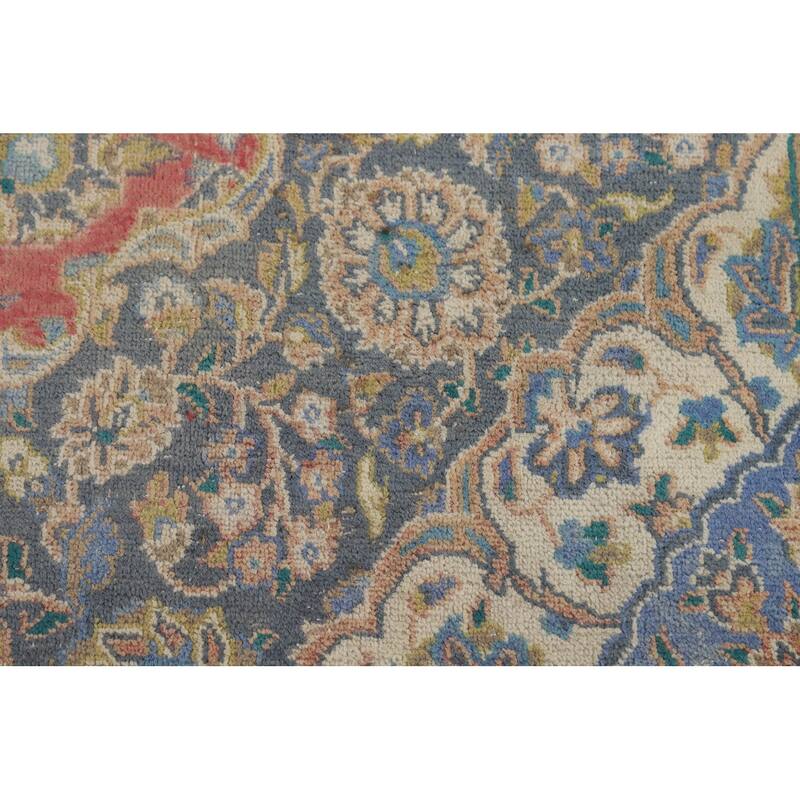 Traditional Pink Tabriz Persian Area Rug Handmade Wool Carpet - 9'6"x 12'6"
