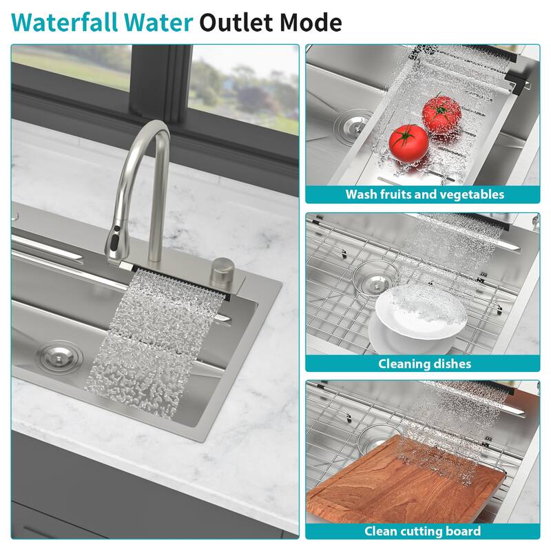 33" Drop-In 16 Gauge Single Bowl Stainless Steel Kitchen Sink - 33'' x 19.29'' x 9''