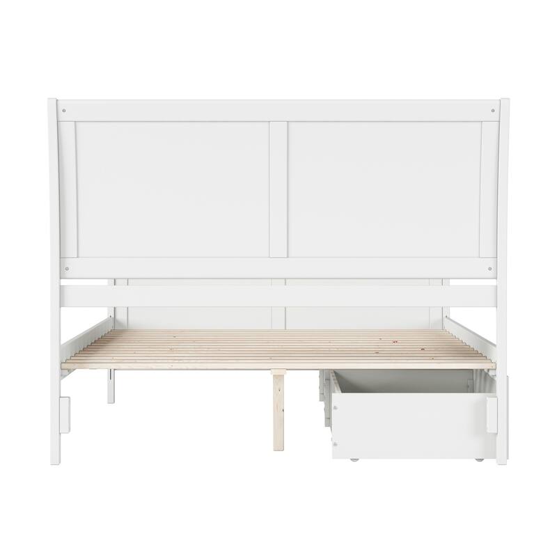 AFI Portland Platform Bed with Matching Footboard & Storage Drawers