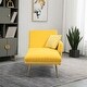 preview thumbnail 18 of 30, Colorful Velvet Sofa Accent Sofa Adjustable Loveseat Sofa with Metal Feet