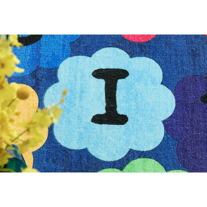 Kids Collection Colorful Alphabet ABC Educational Area Rug