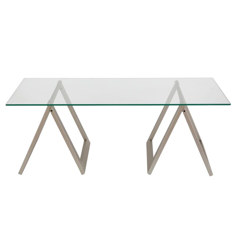 Modara Sawhorse Leg Coffee Table (Optional Finishes)