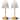 Bell + Howell Addison Table Lamp 2 Pack Small Cordless Touch LED Rechargeable, Gold Base - Clear