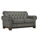 preview thumbnail 18 of 21, Greenwich Tufted Rolled Arm Nailhead Chesterfield Loveseat by iNSPIRE Q Artisan Grey Polished Microfiber