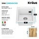 preview thumbnail 61 of 146, KRAUS Bellucci Workstation Topmount Drop-in Granite Kitchen Sink