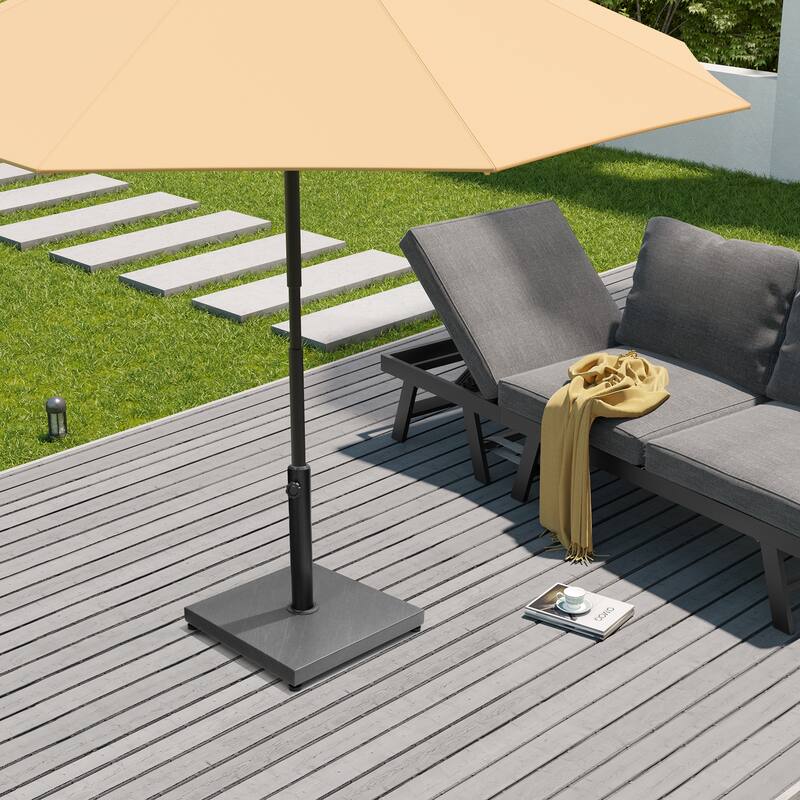 VredHom Outdoor Patio Market Umbrella Square Base Stand