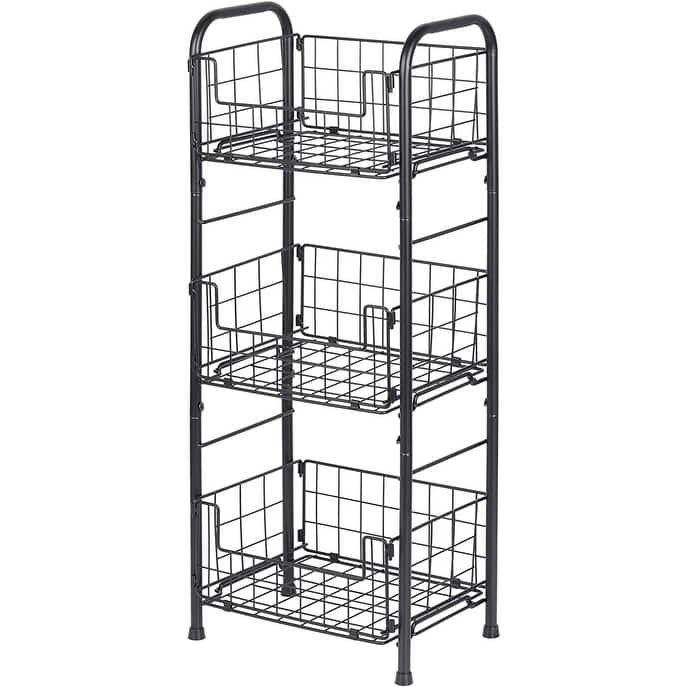 3-Tier Metal Freestanding Bathroom Organizer