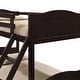 preview thumbnail 28 of 32, Twin over Full Bunk Bed with Camelback Headboard & Guardrails, White