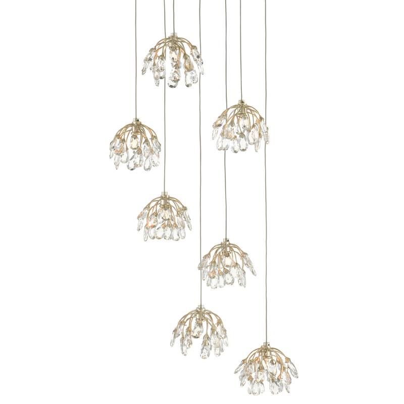 Currey & Company Crystal Bud Drop Pendant Collection