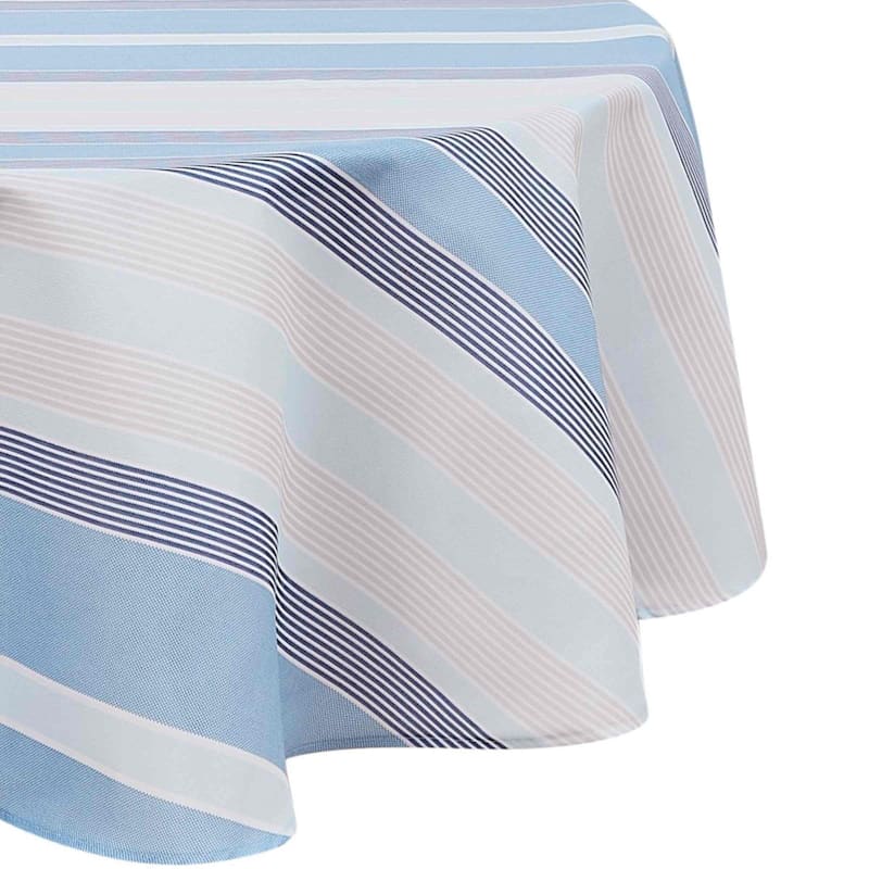 Izod Breakers Stripe 70" Round Tablecloth