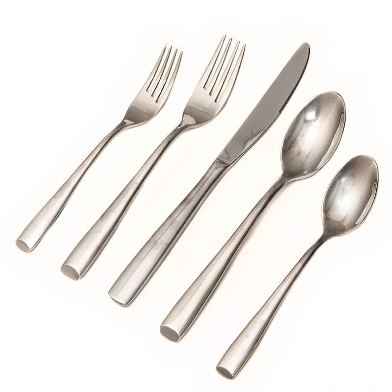 Red Vanilla Angle 20-piece Flatware Set