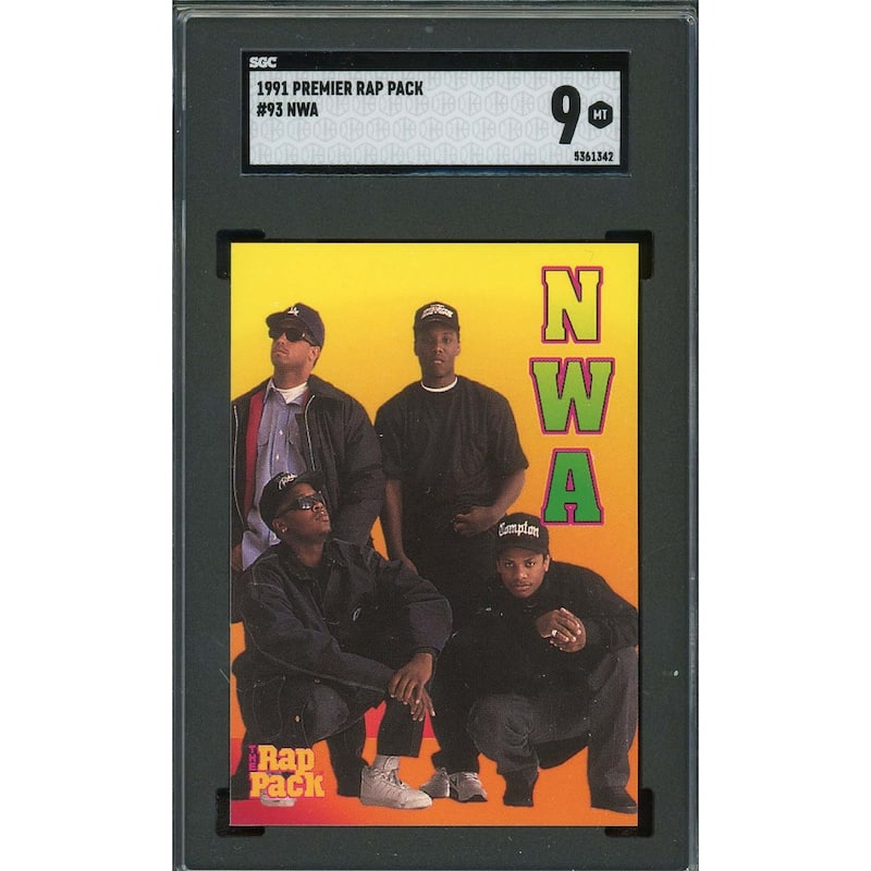 NWA 1991 Premier Rap Pack Card #93 Graded SGC 9 - 8'6" x 11'6"