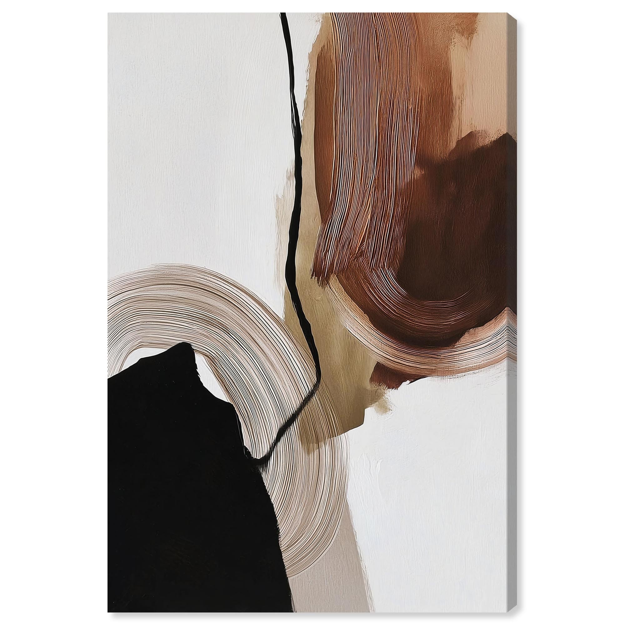 Earth Curve I Boho Decor Canvas Print by Art Remedy