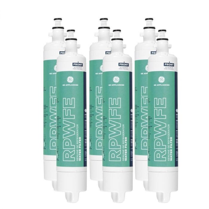 Ge Rpwfe Refrigerator Water Filter Fits Pfe29psdass 6 Pack White Overstock 31444654