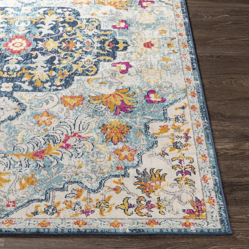 Livabliss Vintage Floransa Medallion Area Rug