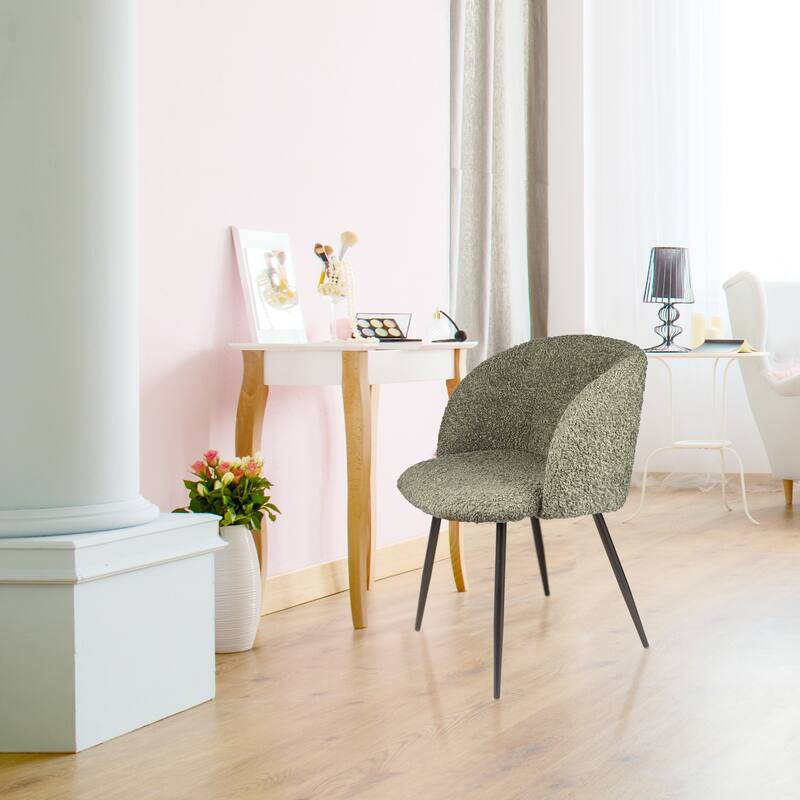 Rocking Accent Chair Tufted Upholstered Linen Wingback