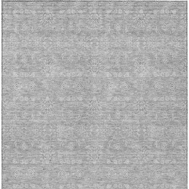 HomeRoots Floral Transitional Rectangle Outdoor Rug