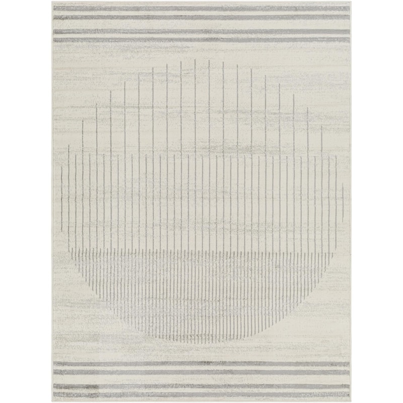 Livabliss Floransa Transitional Area Rug - 6' 7" x 6' 7" - Faded Grey - Square