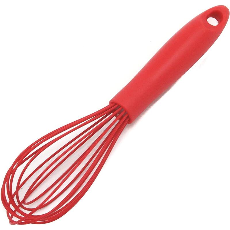 Chef Craft Premium Silicone Wire Cooking Whisk, 10.5 inch - Red