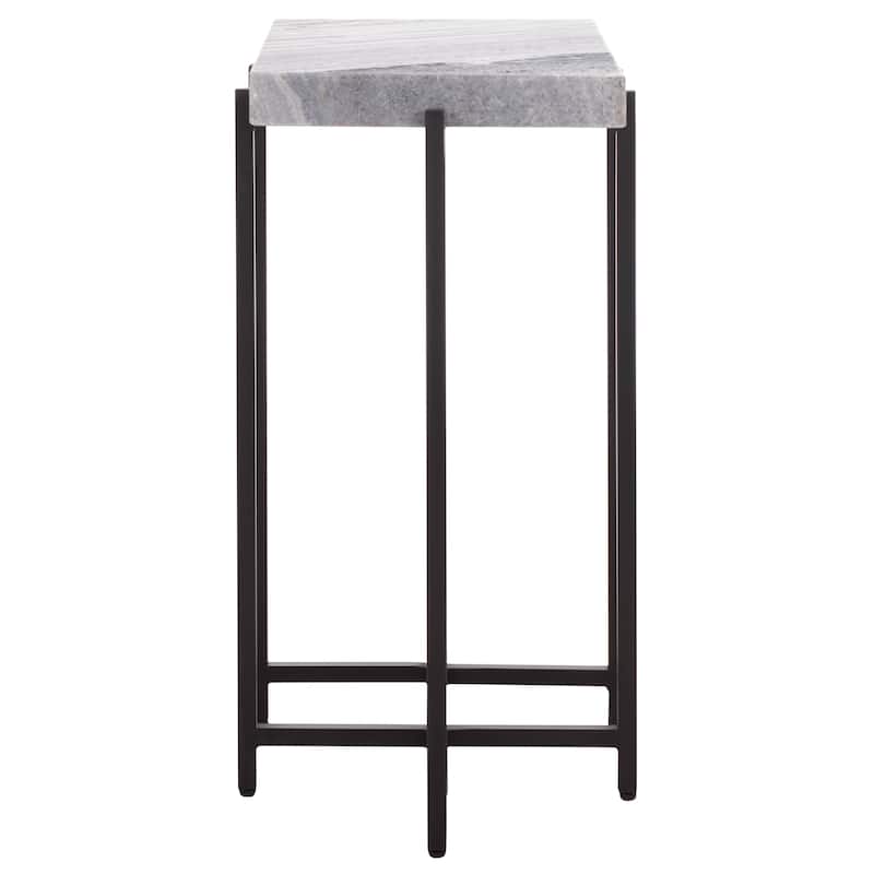 SAFAVIEH Home Aloha Marble Side Table - 18"W x 13"D x 24"H