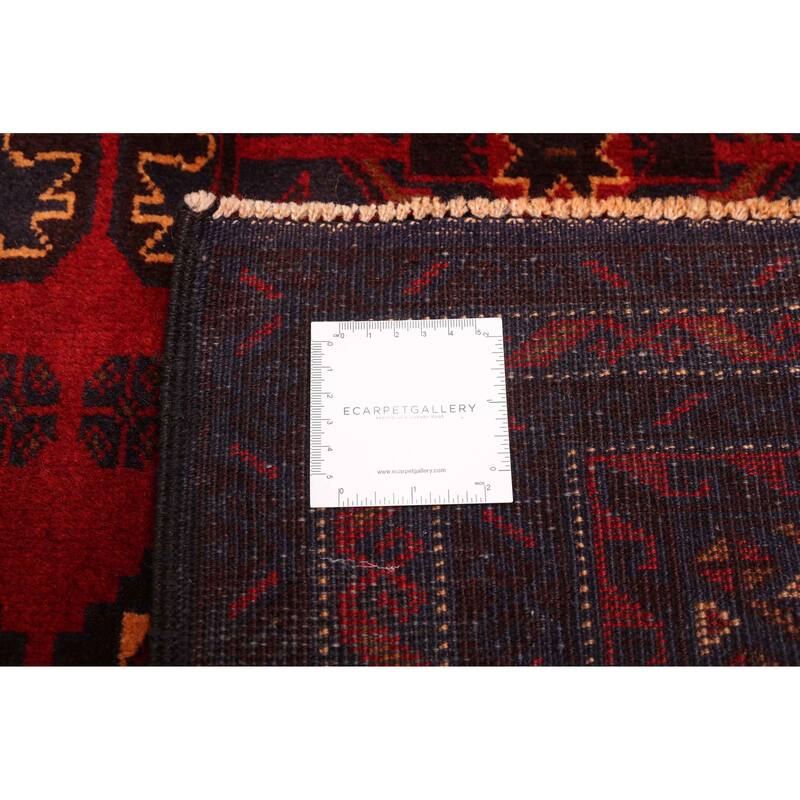 ECARPETGALLERY Hand-knotted Teimani Red Wool Rug - 3'10 x 6'6