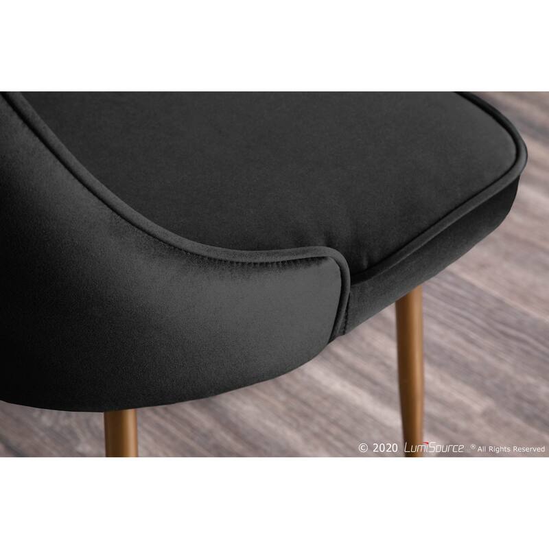 Silver Orchid Naldi Contemporary-Glam Velvet Dining Chair (Set of 2)