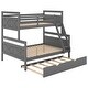 preview thumbnail 21 of 20, Twin Over Full Bunk Bed With Ladder,Twin Size Trundle