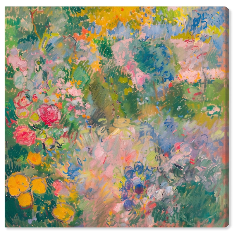 Hues of Happiness I Canvas by Art Remedy, Gallery Wrapped - 24" x 24"
