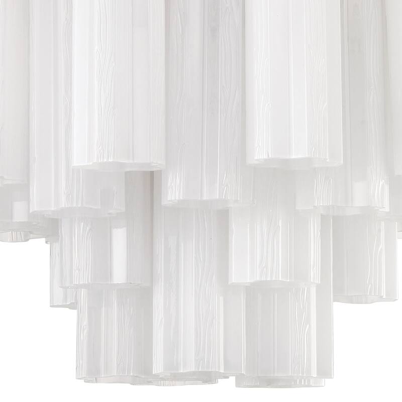 Crystorama Lighting Group ADD-306-WH Addis 6 Light 20" Wide Waterfall