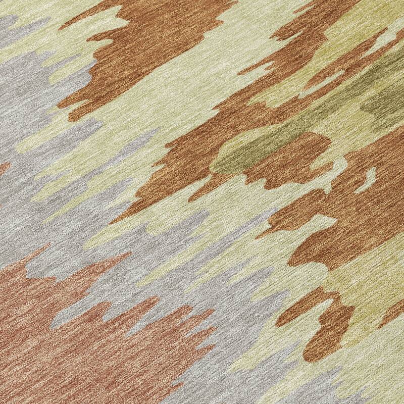 HomeRoots Abstract Transitional Rectangle Outdoor Rug