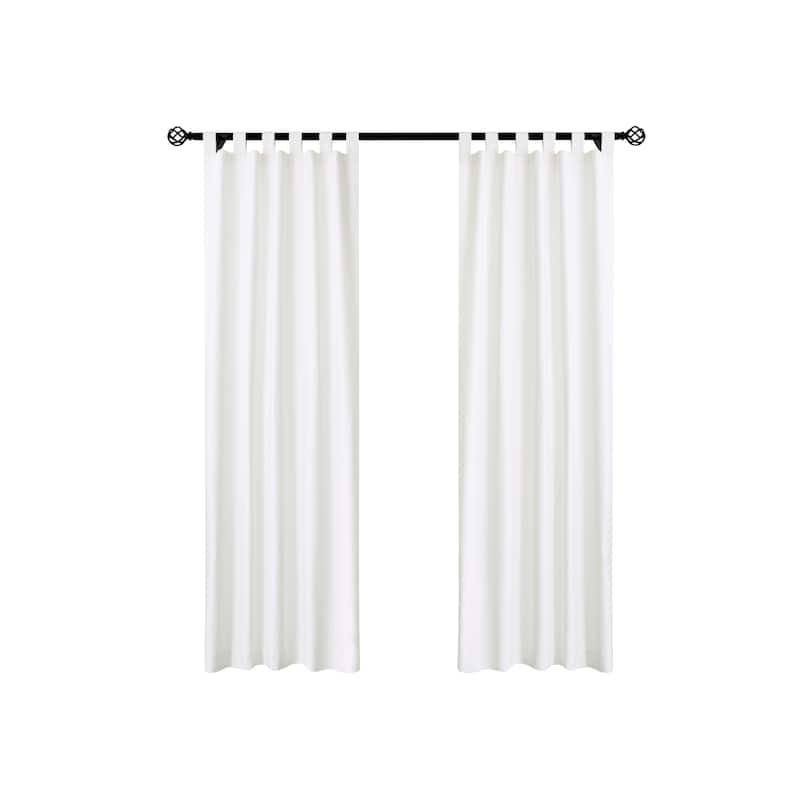 ThermaLogic Weathermate Insulated Cotton Tab Top Curtain Panel - Pair