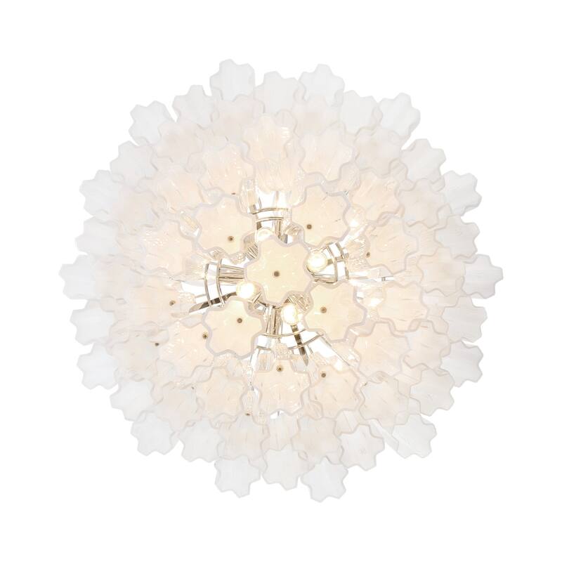 Crystorama Lighting Group ADD-312-WH Addis 12 Light 27" Wide Waterfall