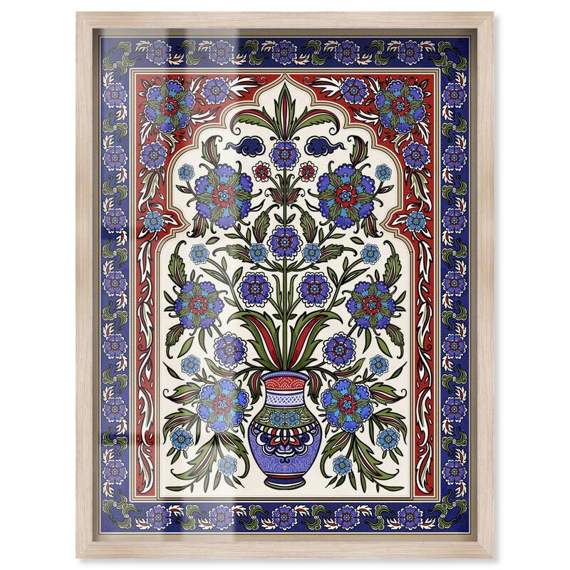 Royal Vase Bloom Shadowbox by Art Remedy - Natural - 36" x 45"