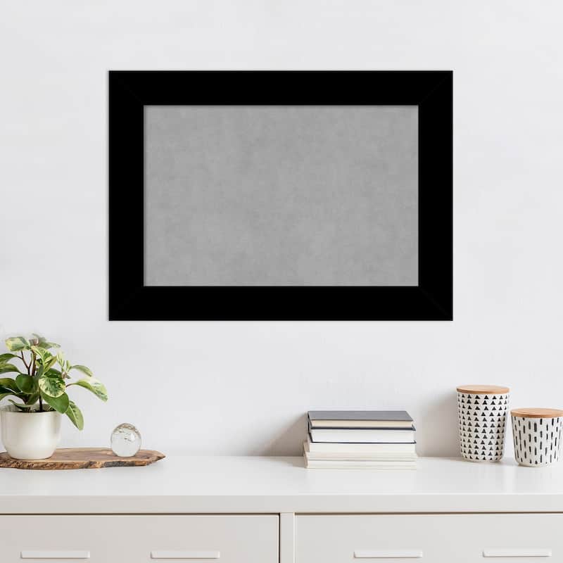 Amanti Art Basic Black Framed Magnetic Board