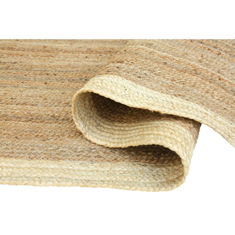 Abani Jute JUT130A Natural Fiber Purple Natural Area Rug