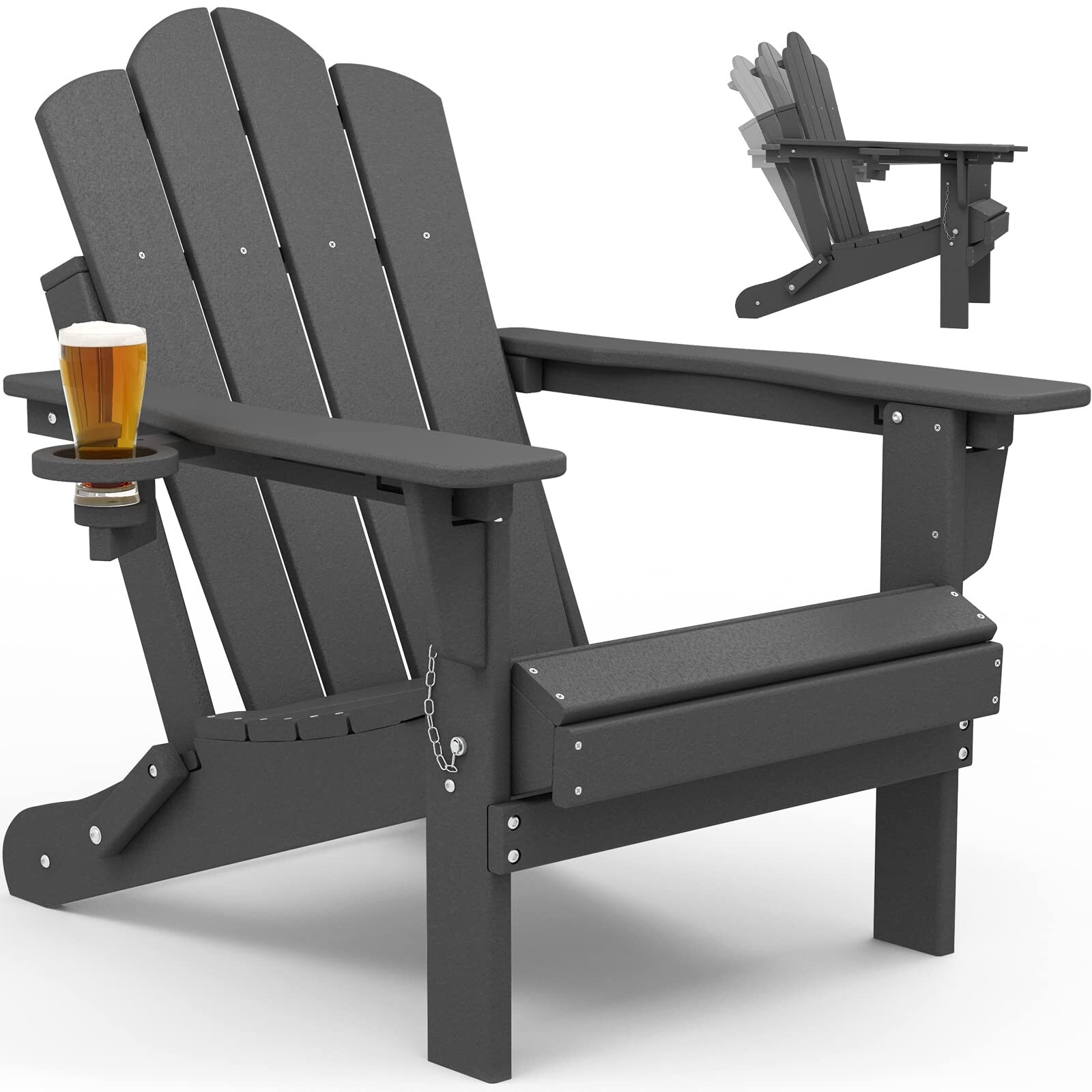 Black folding adirondack chairs online