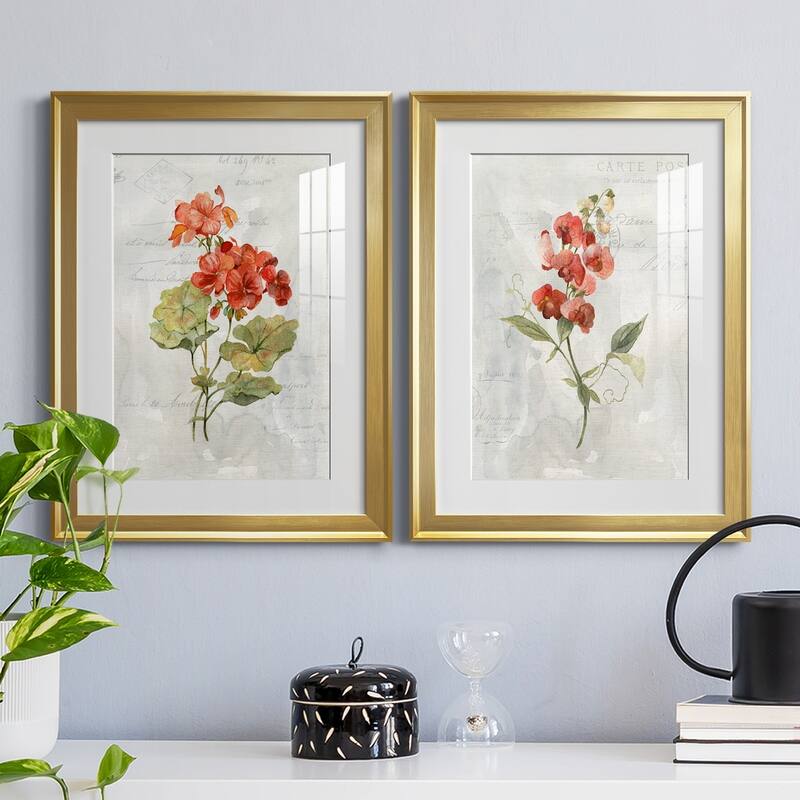 Linen Geranium Premium Framed Print - Ready to Hang