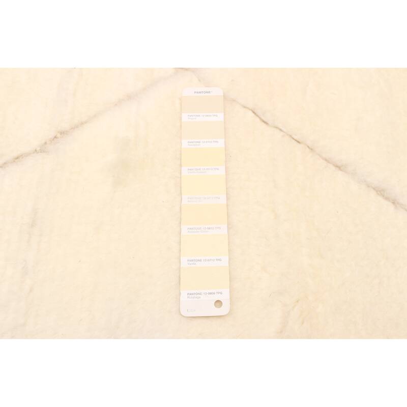 ECARPETGALLERY Hand-knotted Tangier Cream Wool Rug - 5'4 x 7'3