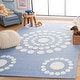 preview thumbnail 2 of 10, SAFAVIEH Handmade Kids Eftica Dots Wool Rug 3' x 5' - Blue/Ivory - Rectangle