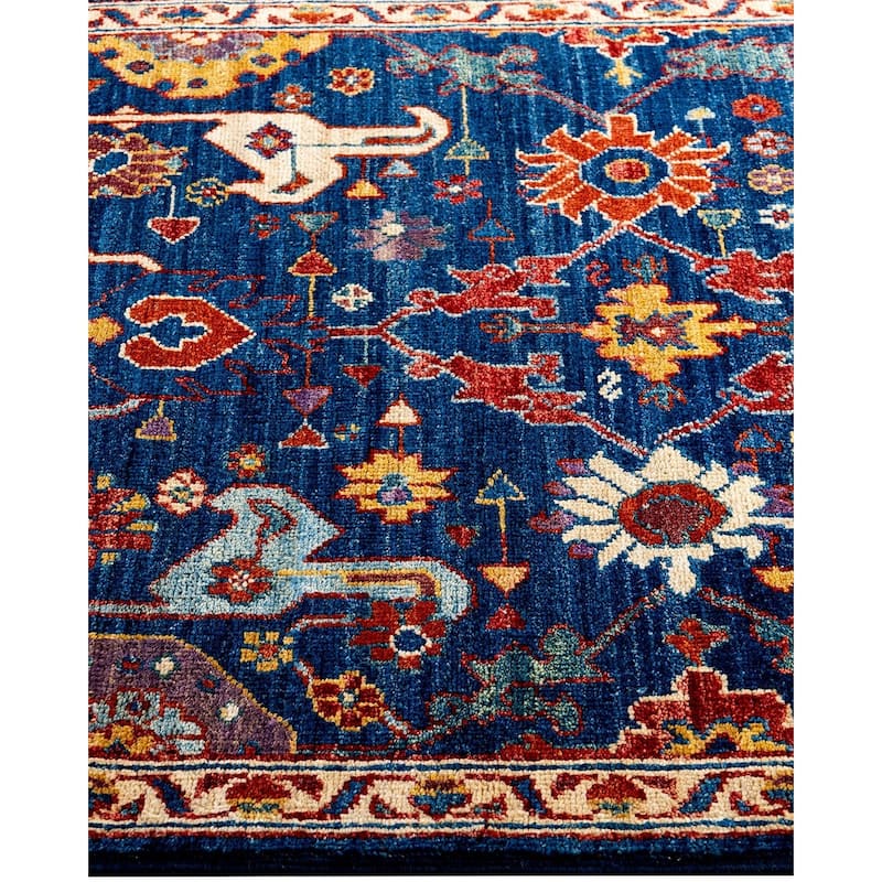 Serapi One-of-a-Kind Hand-Knotted Runner Rug - Navy, 2' 8" x 9' 9" - 2' 8" x 9' 9"