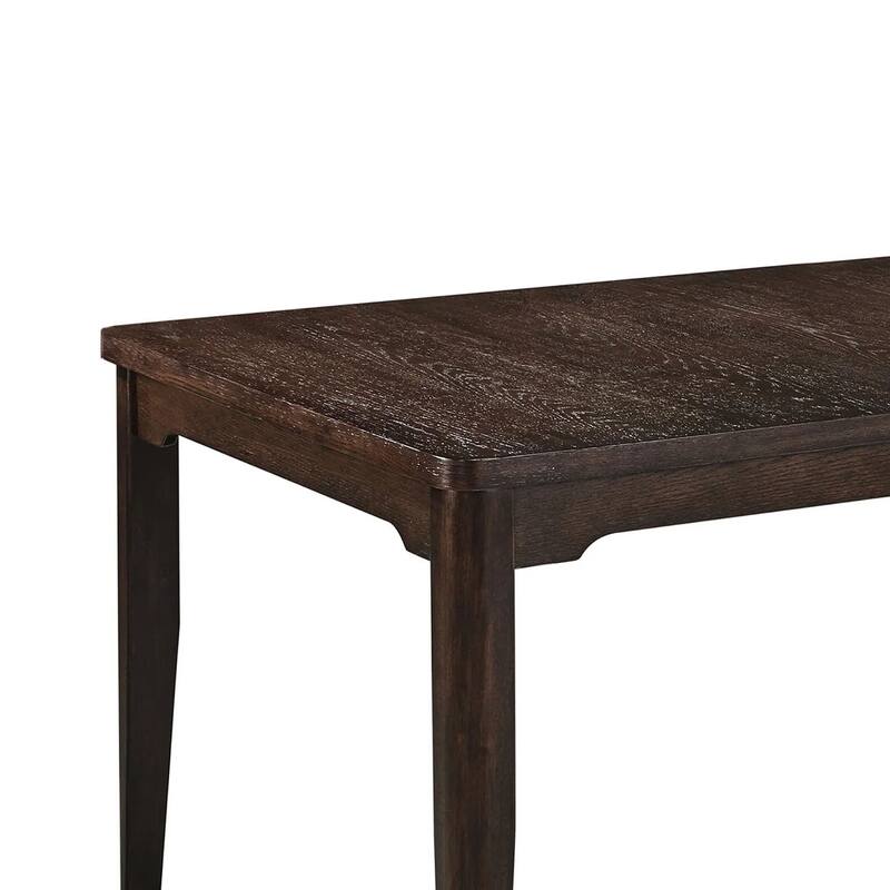 Hiun Dining Table, 72 Inch Rectangular Top w Tapered Legs, Oak Brown - Oak Brown