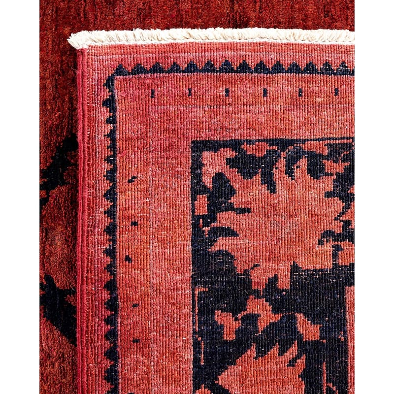 Vibrance, One-of-a-Kind Hand-Knotted Area Rug - Red, 6' 2" x 8' 9" - 6' 2" x 8' 9"